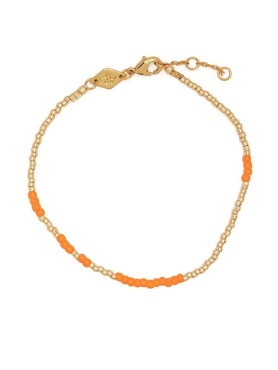 Anni Lu Asymmetric Beaded Bracelet In Gold