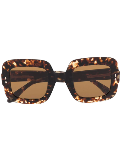 Isabel Marant Eyewear Tortoiseshell Square-frame Sunglasses In Brown
