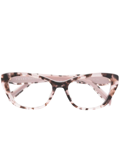 Prada Tortoiseshell-frame Glasses In Pink