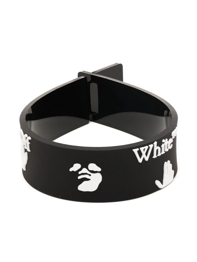 Off-white Hands Off Logo手环 In Black