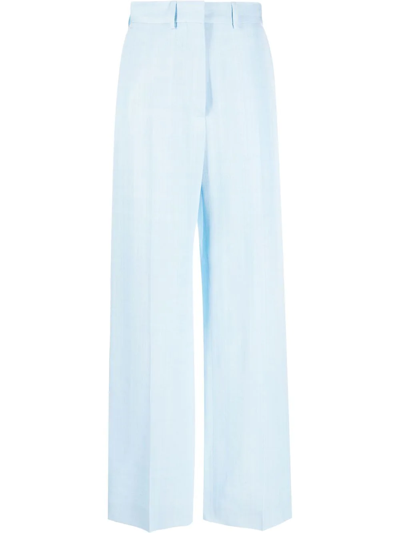 CASABLANCA HIGH-WAISTED WIDE-LEG TAILORED TROUSERS