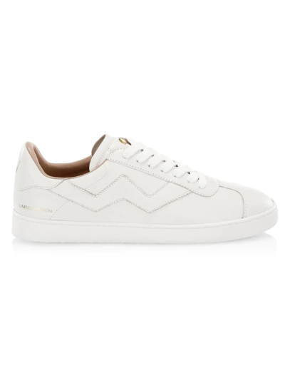 Stuart Weitzman Women's Daryl Leather Sneakers In White