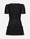 Amen Floral-embroidered Minidress