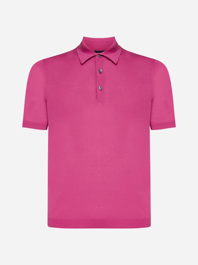 Drumohr Pink Short Sleeves Polo