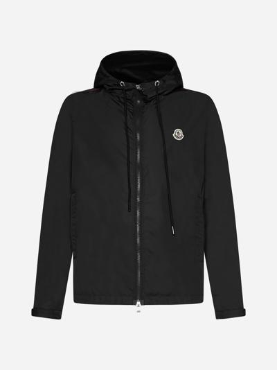 Moncler Hattab Black Hooded Shell Jacket