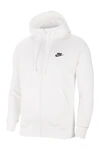 NIKE CLUB ZIP-UP LOGO HOODIE