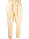 Isabel Marant Lahore Tapered Cropped Trousers In Light Yellow