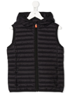 Save The Duck Teen Quilted Padded Gilet In Black