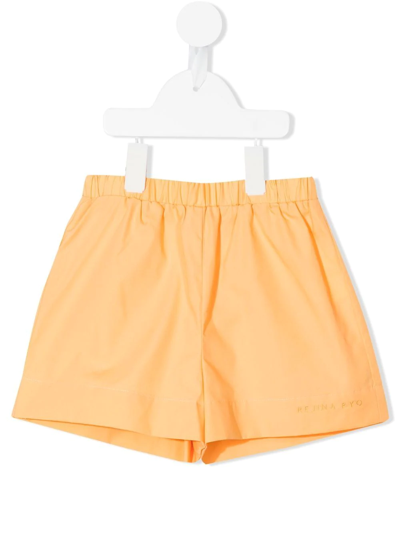 Rejina Pyo Kids' Miki Organic Cotton Shorts In Orange