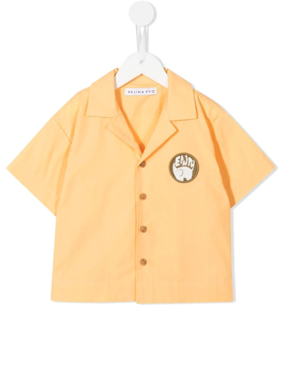 Rejina Pyo Kids' Casey Organic Cotton Shirt In Orange