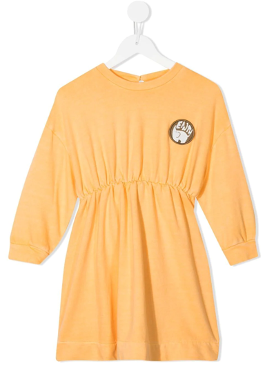 Rejina Pyo Kids' Maya Organic Cotton Sweater Dress In Orange