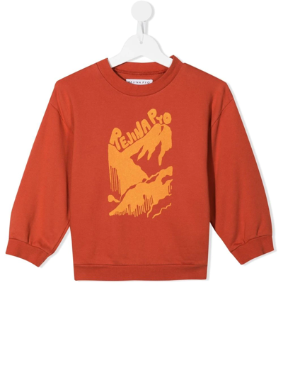 Rejina Pyo Kids' Luka Logo-print Organic Cotton Sweatshirt In Red