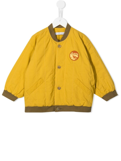 Rejina Pyo Kids' Joni Organic Cotton Bomber Jacket In Yellow