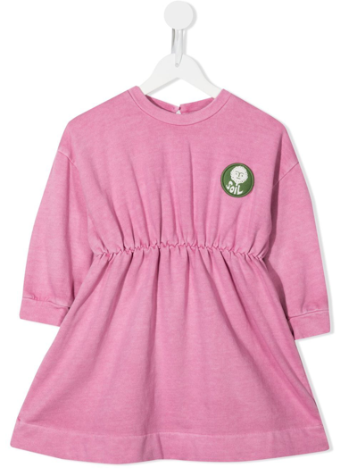 Rejina Pyo Kids' Maya Organic Cotton Sweater Dress In Pink