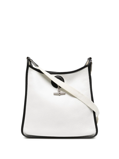 Pre-owned Hermes 1990s  Vespa Pm Shoulder Bag In White