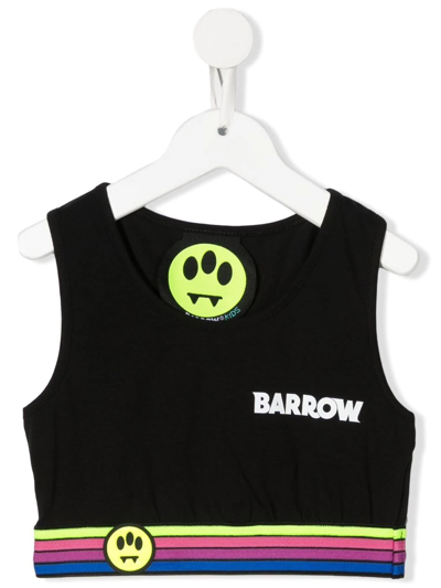 Barrow Teen Cropped Logo Top In Black