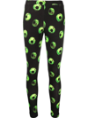 UNDERCOVER APPLE-PRINT COTTON LEGGINGS