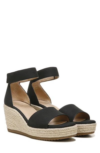 Soul Naturalizer Oakley Womens Buckle Espadrille Wedge Sandals In Black