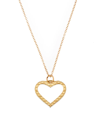 Elizabeth Moore Infinity 14k Yellow Gold Heart Pendant Necklace