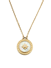 Elizabeth Moore Women's Celestial 14k Yellow Gold, Mother-of-pearl, & Diamond Pendant Necklace