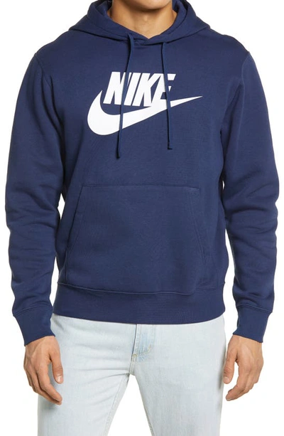 Nike Men's  Sportswear Club Fleece Graphic Pullover Hoodie In Blue