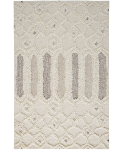 Simply Woven Anica R8013 5' X 8' Area Rug In Ivory