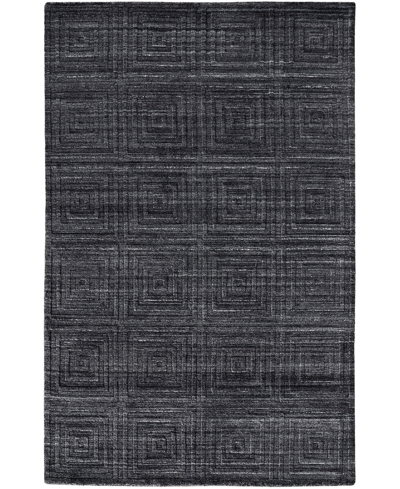Simply Woven Redford R8670 5' X 8' Area Rug In Charcoal