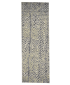 Simply Woven Bleecker R3604 2'10" X 7'10" Runner Area Rug In Gray