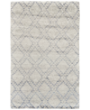 Simply Woven Abytha R6458 2' X 3' Area Rug In Ivory/blue
