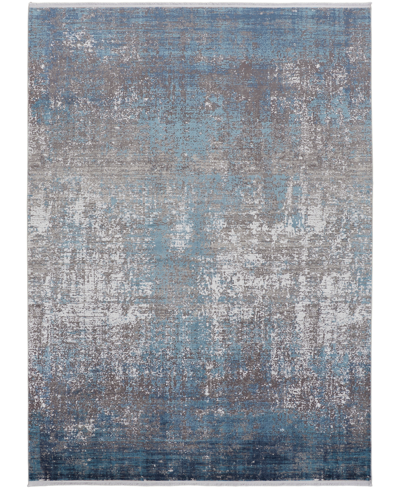 Simply Woven Assen Ase39fw 4'10" X 7'10" Area Rug In Blue,gray
