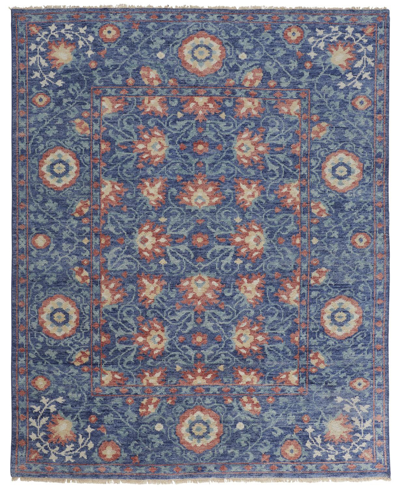 Simply Woven Beall R6713 2' X 3' Area Rug In Blue