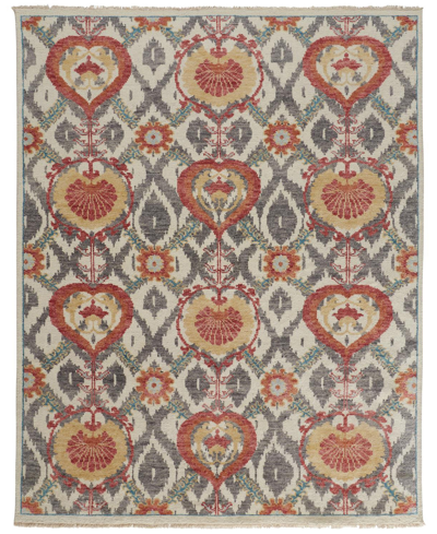 Simply Woven Beall R6712 3'6" X 5'6" Area Rug In Orange