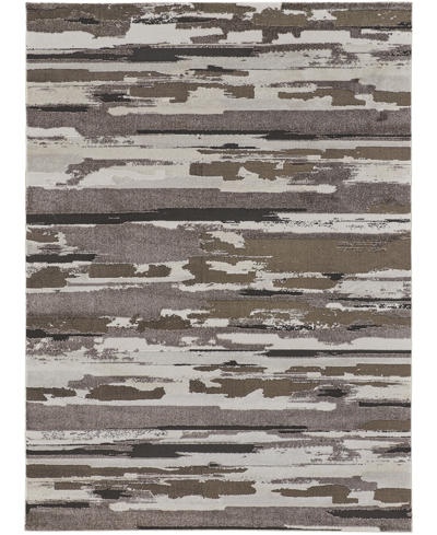 Simply Woven Vancouver R39fe 6'7" X 9'6" Area Rug In Brown