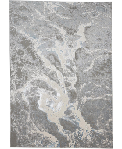 Simply Woven Azure R3539 5' X 8' Area Rug In Silver-tone