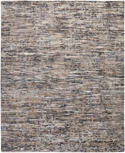 Simply Woven Conroe R6821 3'6" X 5'6" Area Rug In Gray