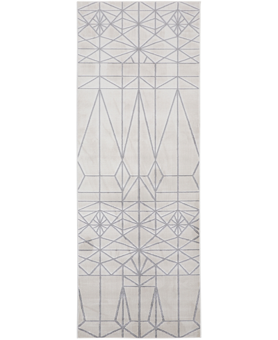 Simply Woven Micah R3045 2'10" X 7'10" Runner Area Rug In Ivory