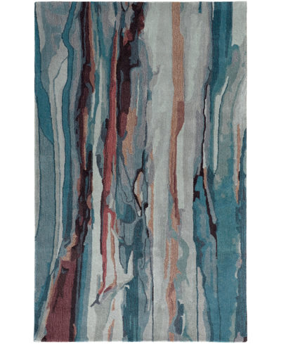 Simply Woven Victory Vic8634 5' X 8' Area Rug In Blue,red