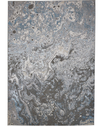 Simply Woven Azure R3405 5' X 8' Area Rug In Silver-tone