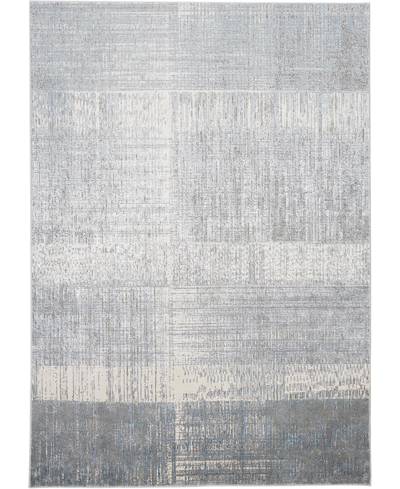 Simply Woven Azure R3413 1'8" X 2'10" Area Rug In Silver-tone