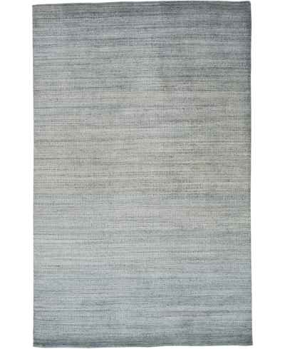 Simply Woven Milan R6488 3'6" X 5'6" Area Rug In Blue