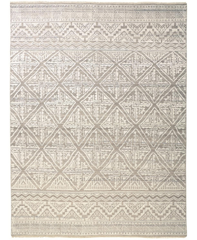 Simply Woven Payton R6497 5'6" X 8'6" Area Rug In Ivory