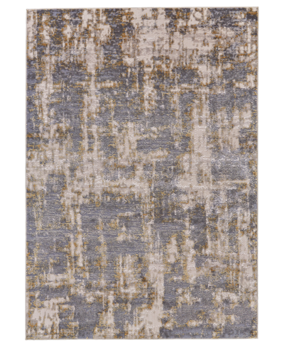 Simply Woven Nook Noo3969 1'8" X 2'10" Area Rug In Gray,gold-tone