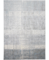 Simply Woven Azure R3413 6'7" X 9'6" Area Rug In Silver-tone