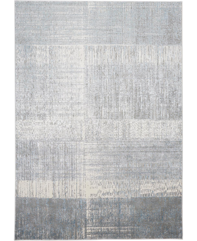 Simply Woven Azure R3413 6'7" X 9'6" Area Rug In Silver-tone