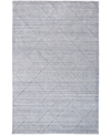 Simply Woven Redford R8848 2' X 3' Area Rug In Blue