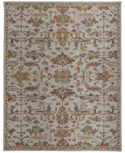 Simply Woven Bueler Bue8838 5' X 8' Area Rug In Gray,gold-tone