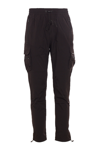 Represent 247 Nylon Blend Techno Sweatpants In Nero