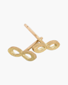 Elizabeth Moore Women's 18k Yellow Gold Infinity Stud Earrings In Yellow Gold
