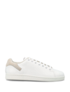Raf Simons Orion Suede-trimmed Leather Senakers In White