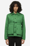 Craig Green Tie-waist Quilted Shell Jacket In Green